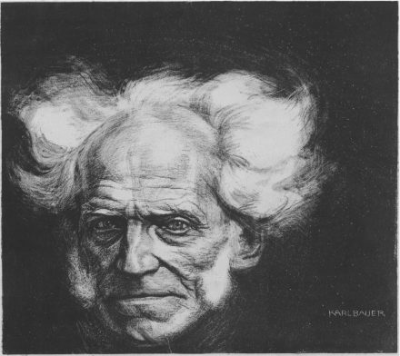 Portret niemieckiego XIX-wiecznego filozofa - Artura Schopenhauera