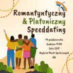 Plakat: speeddating Tęczowego Portu UG