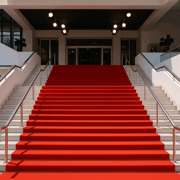 czerwony dywan, schody, festiwal filmowy, Cannes