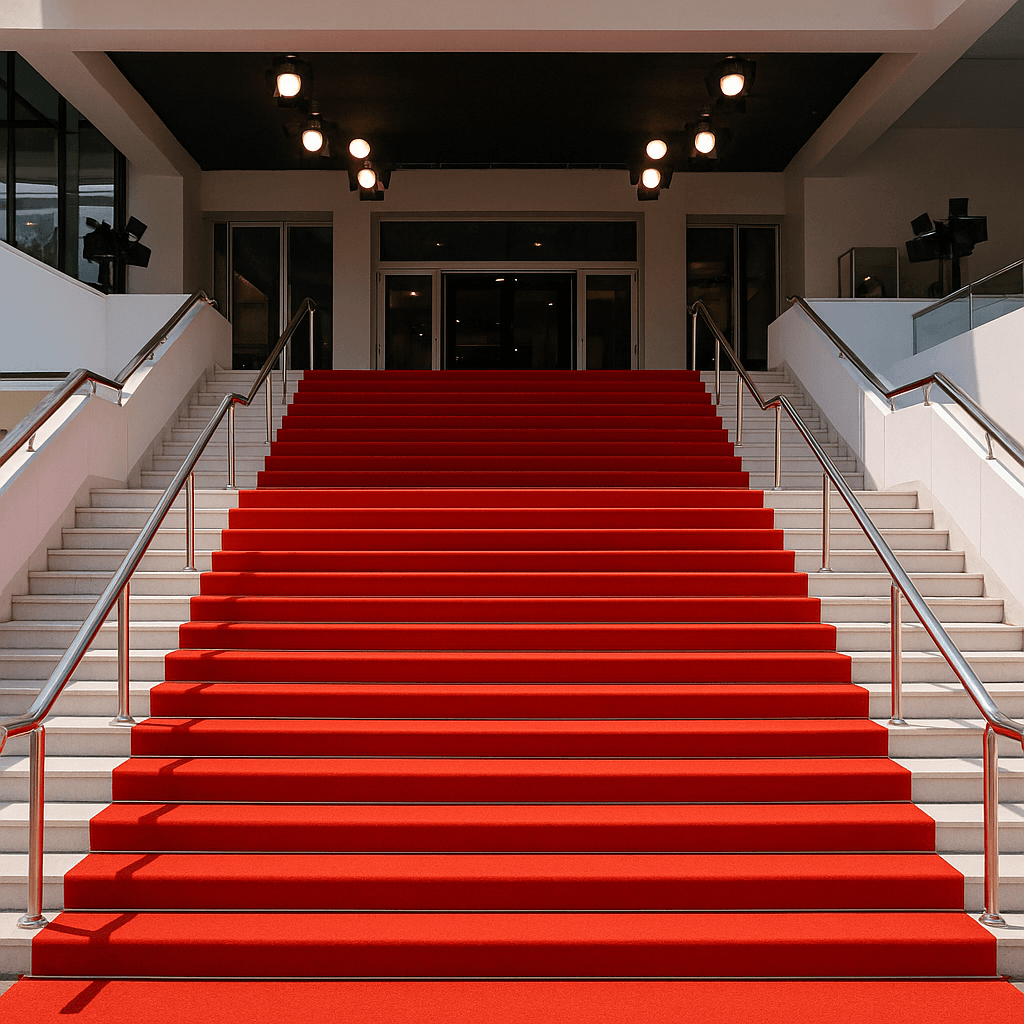 czerwony dywan, schody, festiwal filmowy, Cannes
