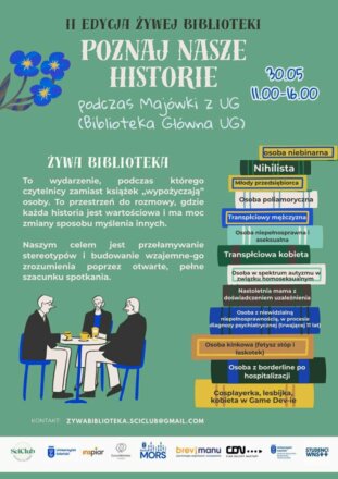 Żywa biblioteka integracja wydarzenie studenckie nowe znajomości książka