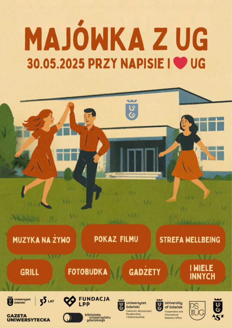Majówka UG wydarzenie studenckie integracja relaks kino plenerowe odpoczynek