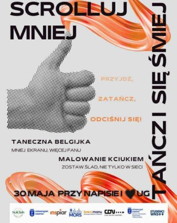 scrolluj mnie tańcz i się śmiej wydarzenie studenckie integracja relaks taniec 