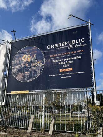 OneRepublic Łódź koncert plakat Atlas Arena
