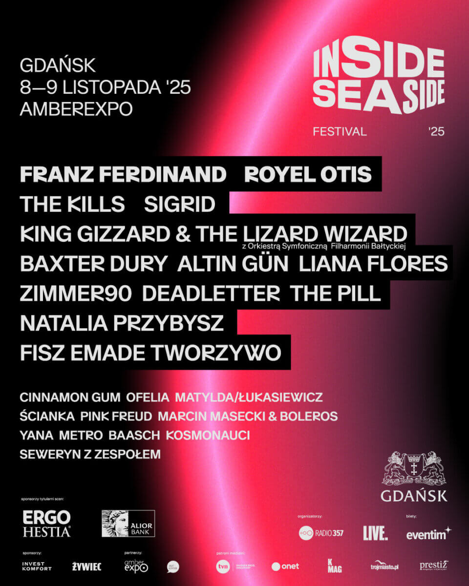Inside Seaside plakat festiwal Gdańsk muzyka