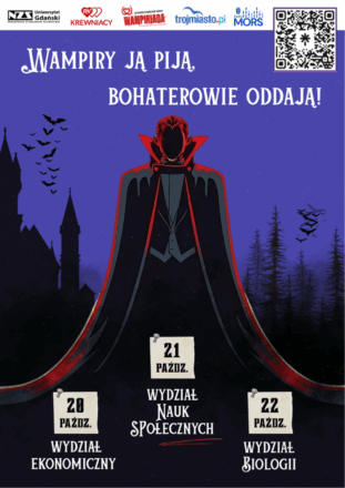 Wampiriada Jesień 2025 Plakat /Fot: NZS UG