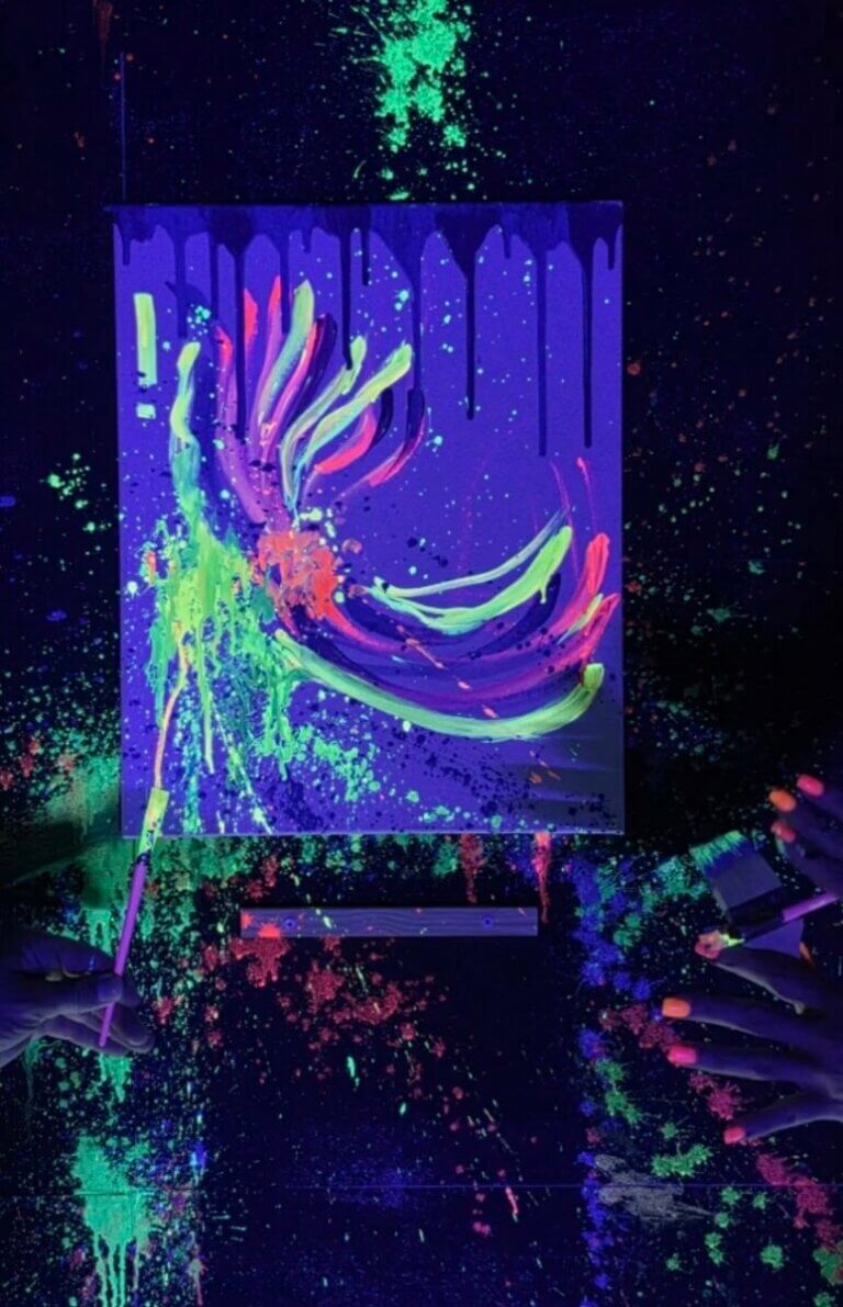 Koloro Lab Gdynia splash room Trójmiasto sztuka malowanie