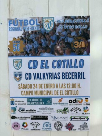 plakat meczowy Cotillo